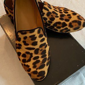 J Crew Calf Hair Loafers size 7.5